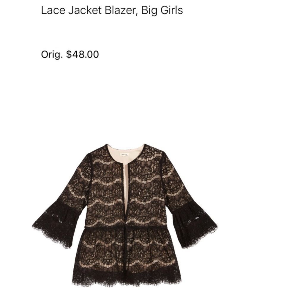 Girls Lace Jacket - Picture 3 of 7